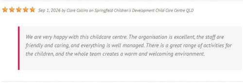 Clare Collins review about  Springfield Childrens Development Centre